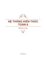 Hệ thống kiến thức Toán 6 - Kiến thức cơ bản